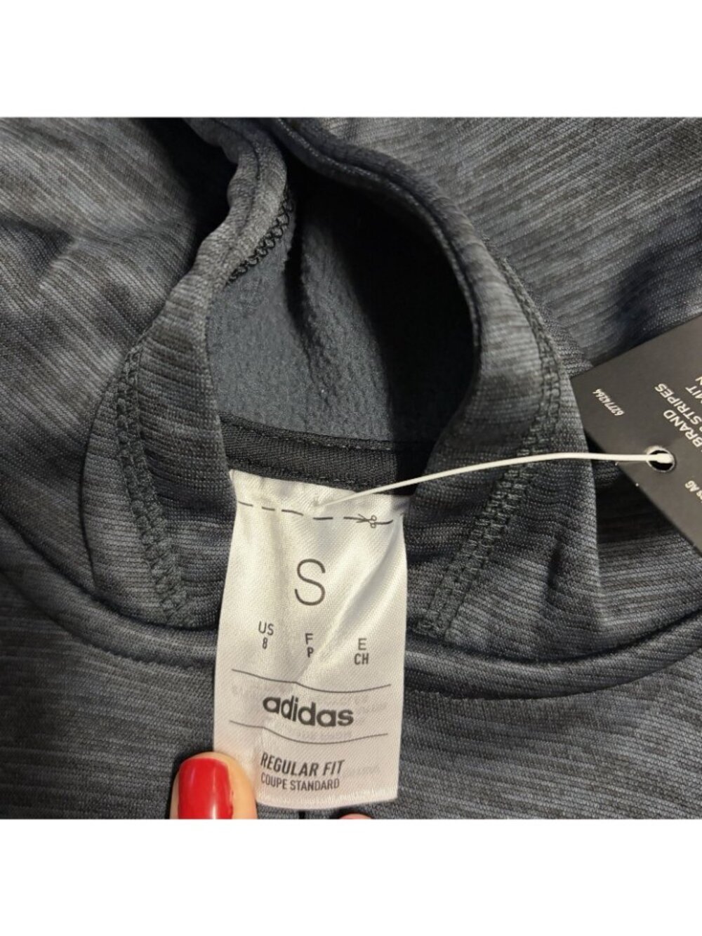Adidas Boy's Long Sleeve Full Zip Game & Go Jacket CG2  Grey Small (8) - Picture 3 of 6